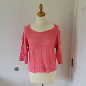 Coral Crochet Top